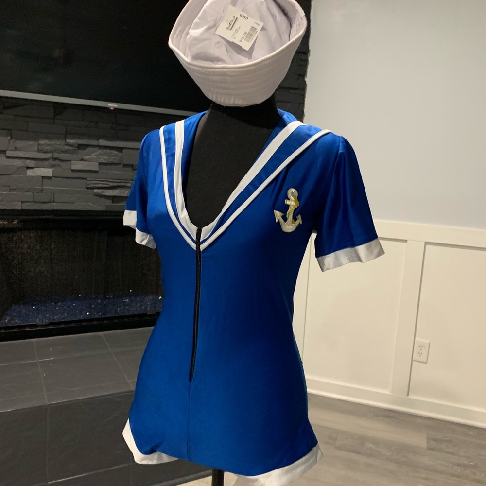 Blue Sailor Costume with Anchor Detail